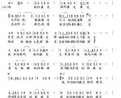 康定有约再唱情歌简谱-向邦瑜演唱-向邦瑜曲谱