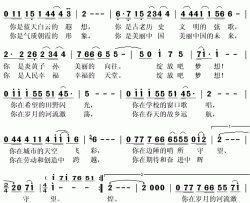 绽放吧梦想简谱(歌词)-吴碧霞演唱-秋叶起舞记谱上传