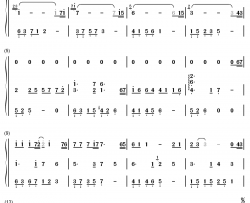 我的故事钢琴简谱-数字双手-陈百强