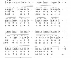 寻访微山湖微山岛臧辉先曲唱重唱〖158〗简谱-臧辉先演唱-臧辉先/向邦瑜词曲
