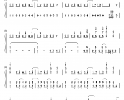 決めたよHand in Hand钢琴简谱-数字双手-高海千歌 樱内梨子 渡边曜