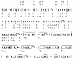 灞桥柳简谱(歌词)-张咪/赵冬雪演唱-谱友崔工wy_cxz上传