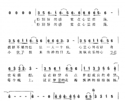 特别好的感觉简谱-电视剧《国际航班》主题曲