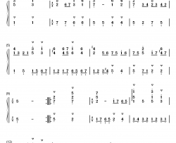 加伏特舞曲 23钢琴简谱-数字双手-巴赫