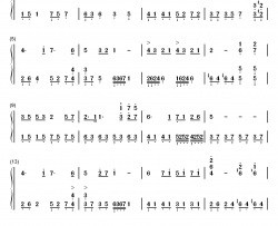 坐在宝座上圣洁羔羊钢琴简谱-数字双手-赞美之泉