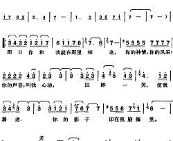 邓丽君演唱金曲：情飘飘简谱-林煌坤词/[日]丹羽応树曲