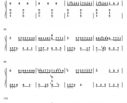 情归巴黎主题曲钢琴简谱-数字双手-John Williams