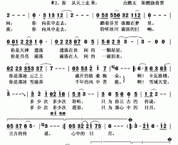 风中的菩提简谱(歌词)-四郎贡布演唱-秋叶起舞记谱上传