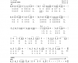 人民至上简谱-徐艳霞演唱-陈正洋/李红林词曲