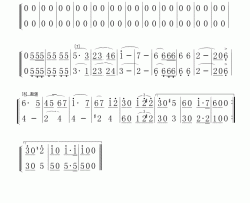 光荣进卫军小号ⅠⅡ分谱简谱简谱