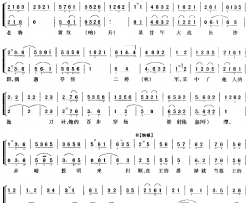 在黄罗宝帐领将令《定军山》简谱