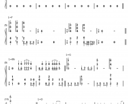 我真的受伤了钢琴简谱-数字双手-张学友