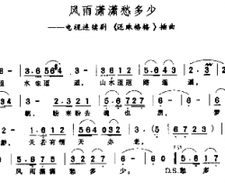 风雨潇洒愁多少简谱