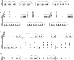 寂寞先生钢琴简谱-数字双手-曹格