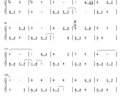 一生只爱一人钢琴简谱-数字双手-V.K克