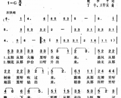 赞歌从心窝里飞出来简谱