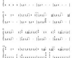 约束のブーケ钢琴简谱-数字双手-なるちょ