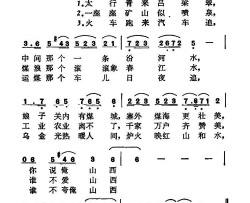 谁不夸俺山西的煤简谱