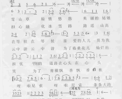 骏马简谱-次真降措演唱
