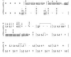 千秋钢琴简谱-数字双手-孙楠