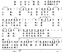 山稔花简谱-献给南海边防战士的歌