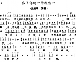 伤了你的心的我伤心简谱