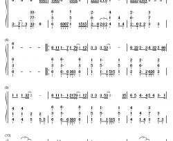 谢谢你的爱1999钢琴简谱-数字双手-谢霆锋