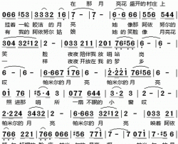 帕米尔的月亮唐国兴词黄涛曲帕米尔的月亮 唐国兴词 黄涛曲简谱-燕燕之歌演唱-唐国兴/黄涛词曲