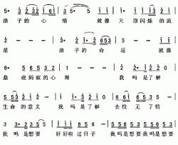 浪子的心情简谱-闽南语叶启田-