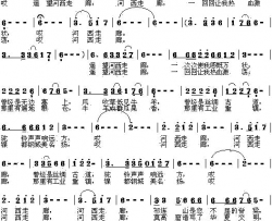 遥望河西走廊简谱