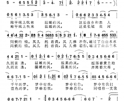 久别重逢简谱-王健词 谷建芬曲