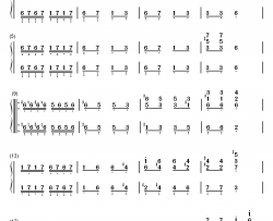 圣诞老人钢琴简谱-数字双手-舒曼  Schumann