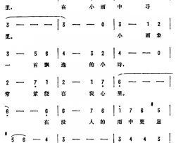 小雨中的回忆简谱-纪录片《宝岛飞来的歌》选曲刘文正-