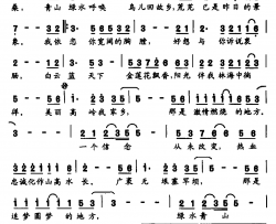 美丽高岭我家乡简谱-陈永萍词/刘伟曲高娟-