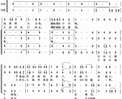 长城谣《关山万里》主题歌简谱