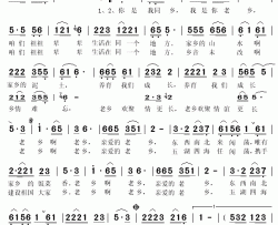 老乡简谱(歌词)-朱鹏飞演唱-秋叶起舞记谱