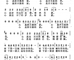 心是开不败的花简谱-电视剧《苏雅的故事》片尾曲