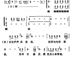 用诚心来相待简谱-李玲玉-