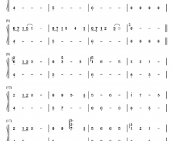 暁のヨナ钢琴简谱-数字双手-梁邦彦