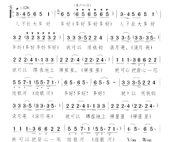 人不长大多好简谱-王艳演唱-汪国真/颂今词曲