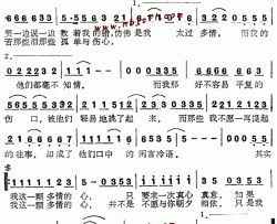 多情--金素梅--可听简谱