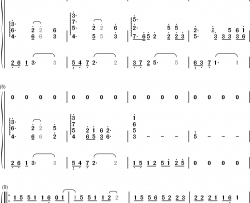 人间不值得钢琴简谱-数字双手-黄诗扶