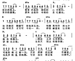 千千阕歌简谱-带和弦陈慧娴-