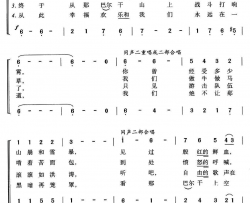 [保加利亚]哎嘿，亲爱的巴尔干山合唱简谱