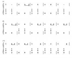 团结就是力量钢琴简谱-数字双手-卢肃