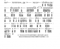 你是我心中永远的歌简谱-李庆芳演唱-向明/张朱论词曲