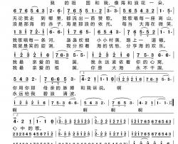 我和我的祖国简谱-殷秀梅演唱-罗迪制作曲谱