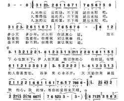 不下雨就出太阳吧简谱-许常德词/游鸿明曲