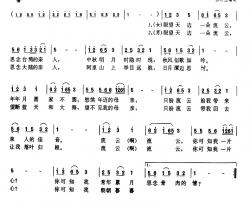 流云简谱-台湾民歌、张寿山填词