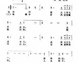 浪滔滔香港电视剧《上海滩龙虎斗》主题曲简谱